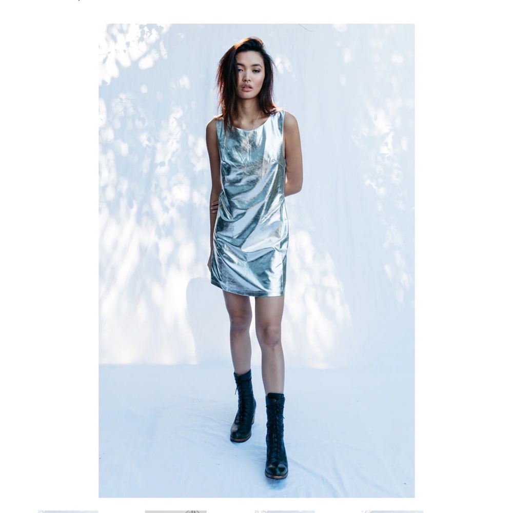Silver Mini Dress - Picture 3 of 6